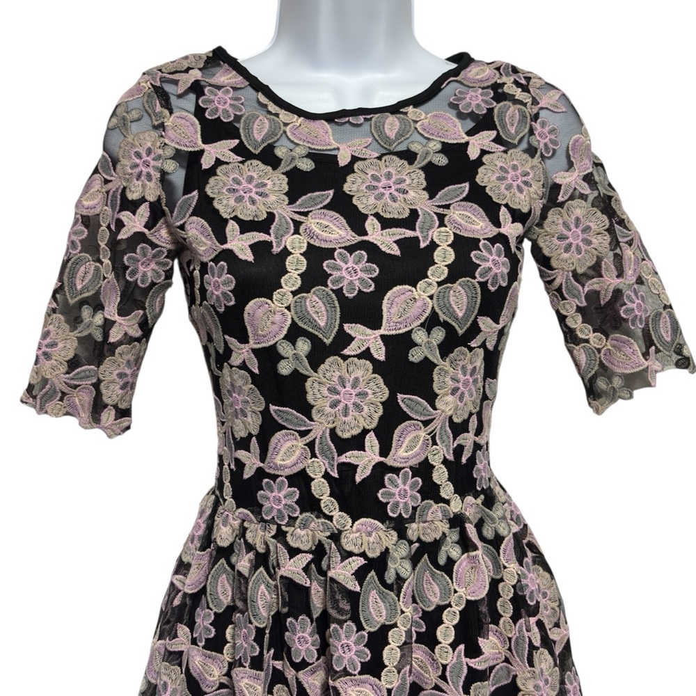 ASOS TD True Decadence Petite 4 fairy whimseygoth lace emb floral dress gothic